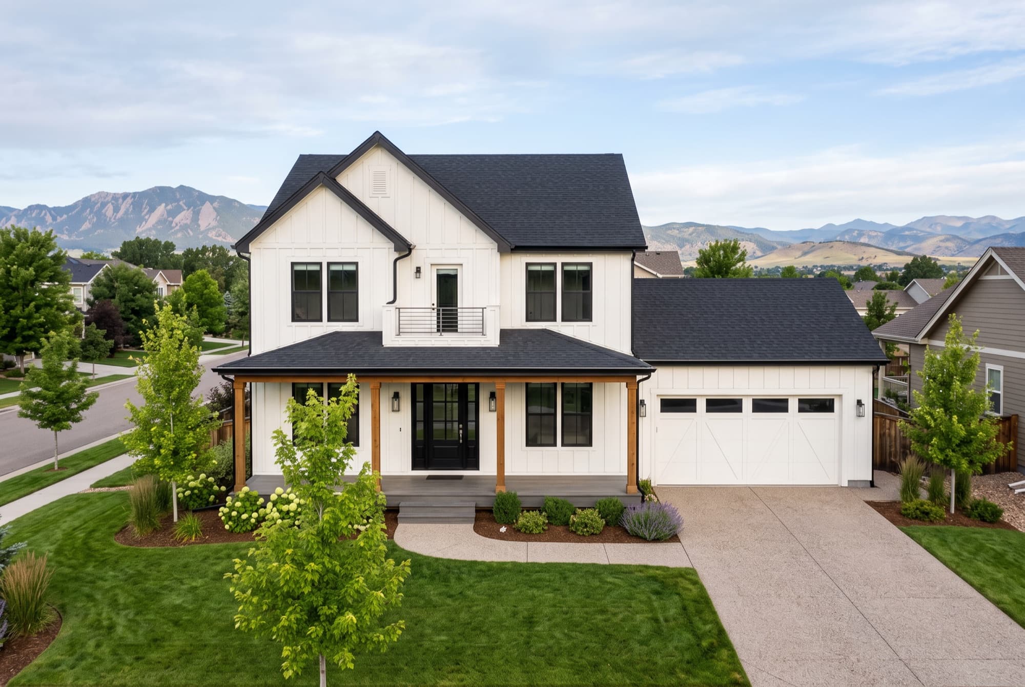 New construction with a main-floor office, Lafayette